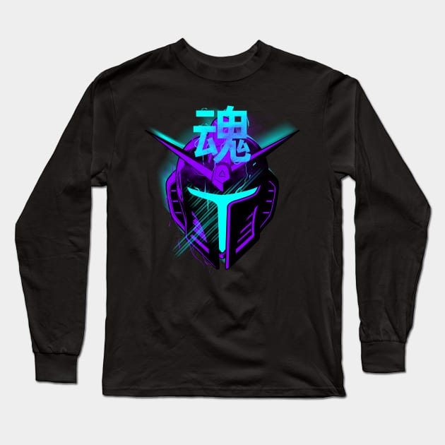 Retro Boba Helmet Long Sleeve T-Shirt by Atrians